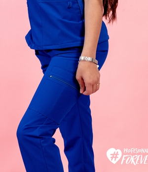 Pantalón Antifluido Azul marino Mujer – Profesionales Forever